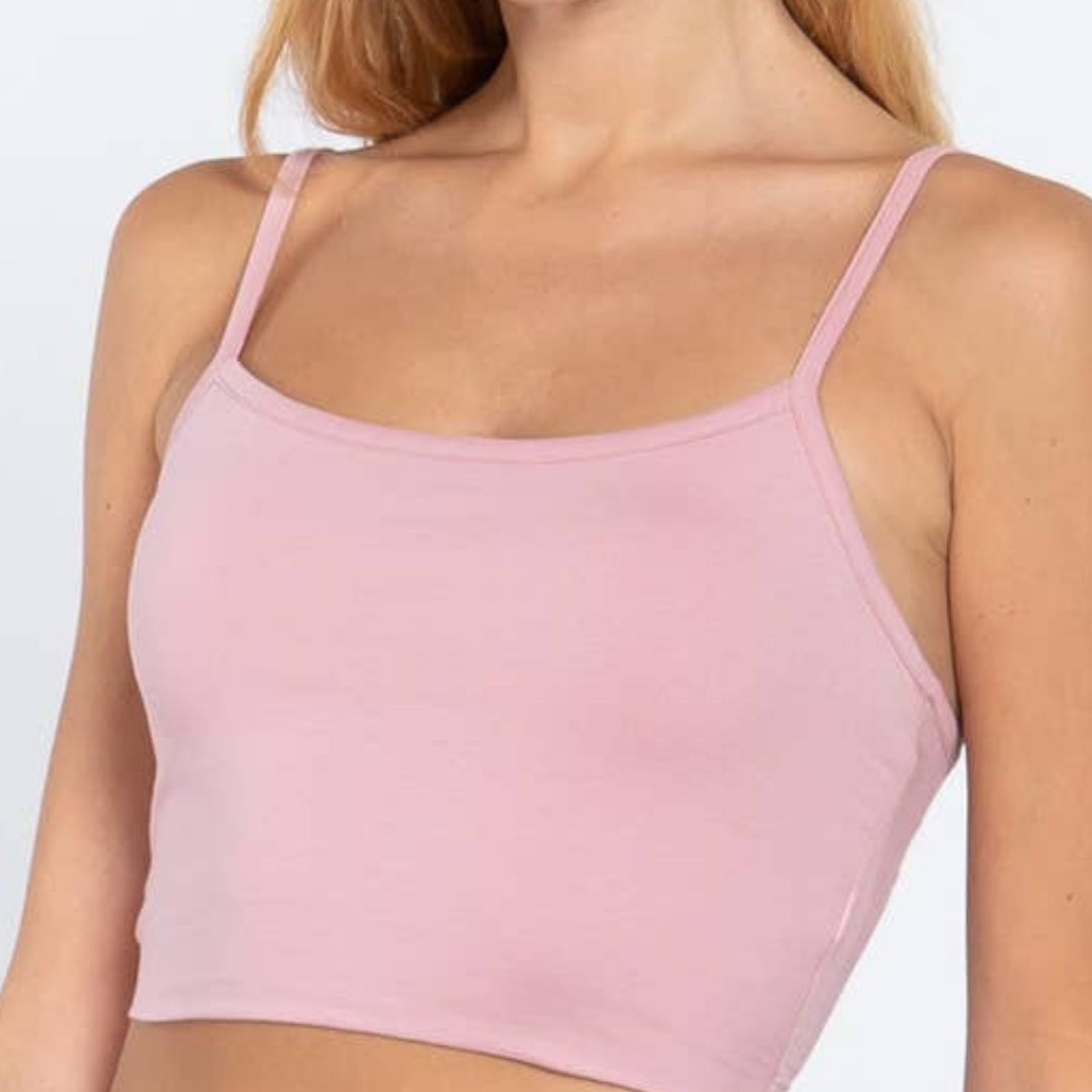 Blush Cami Crop Top - Canna Bella Lux
