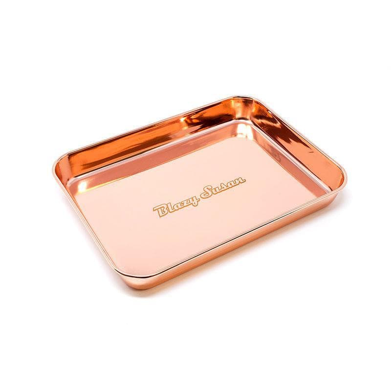 Blazy Susan Rolling Tray- ROSE GOLD