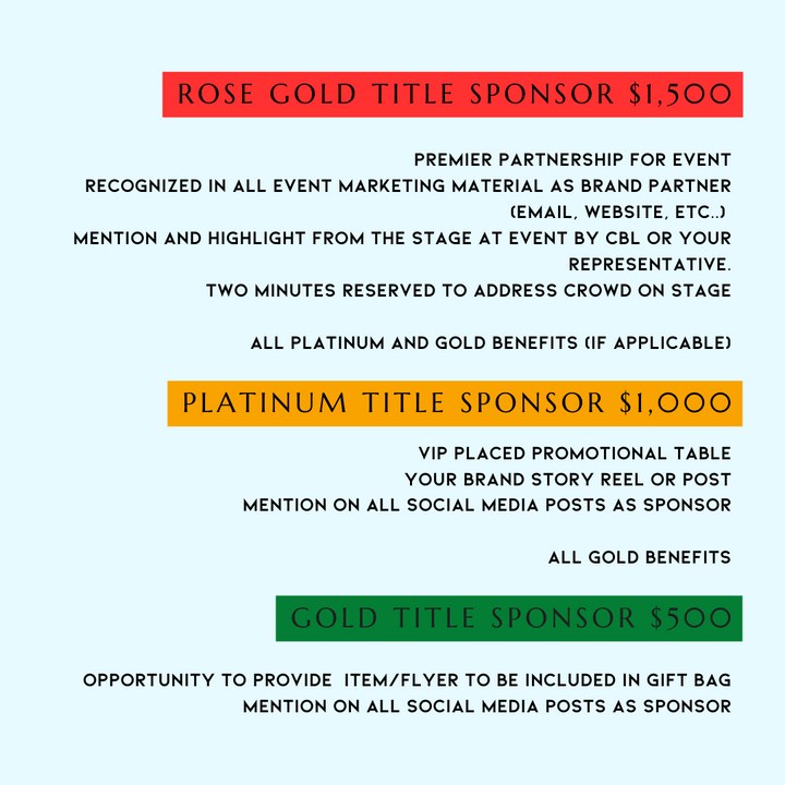 Elevating Queer Black Voices Sponsorship - Canna Bella Lux
