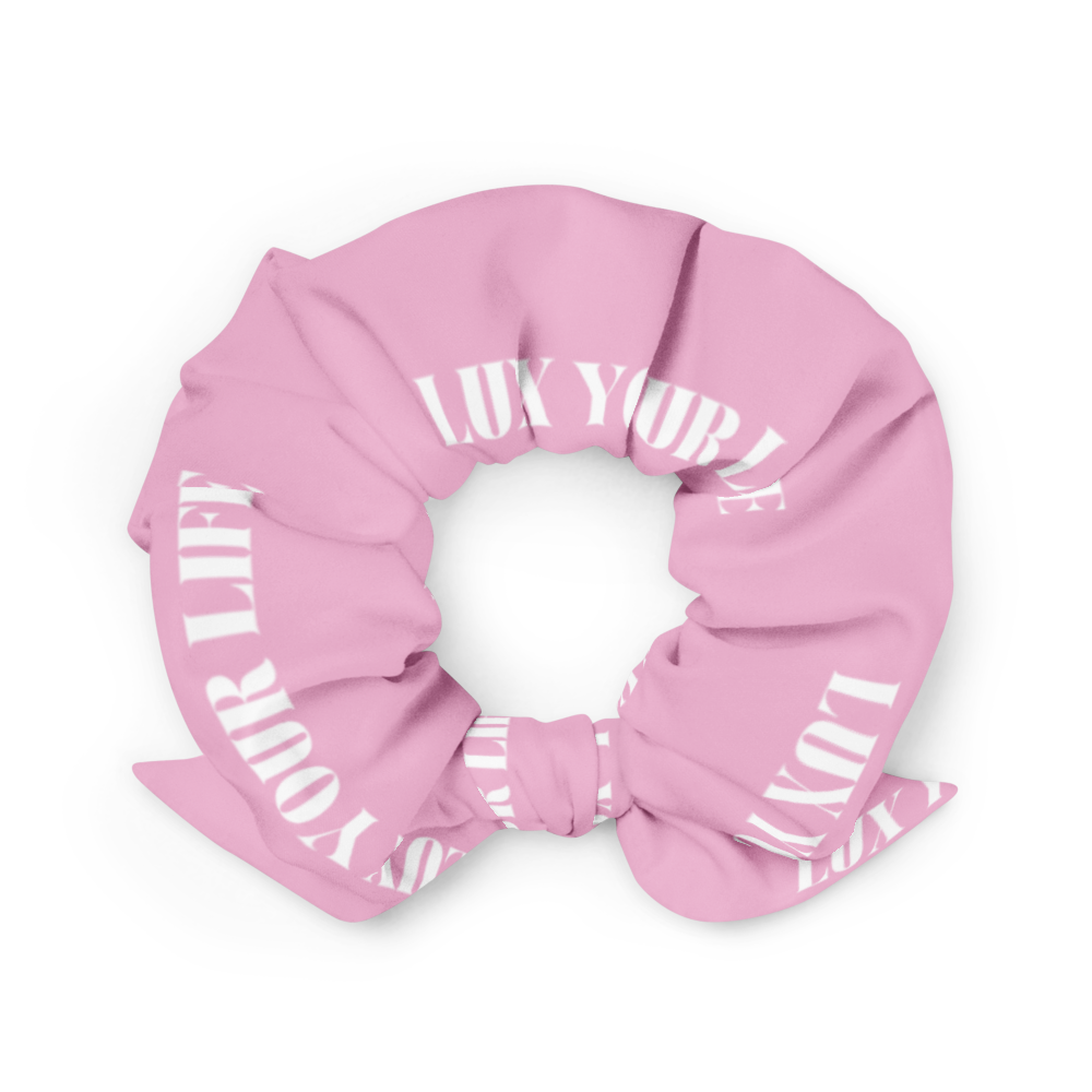 Recycled LUX YOUR LIFE Pink Scrunchie - Canna Bella Lux