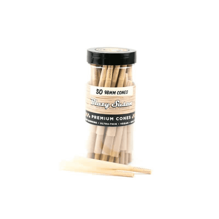 Blazy Susan Pre Rolled Cones- Unbleached (50/100) - Canna Bella Lux