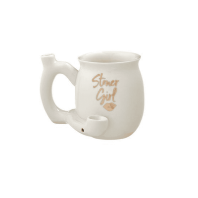 Stoner Girl (White/Gold) Roast and Toast Mug - Canna Bella Lux
