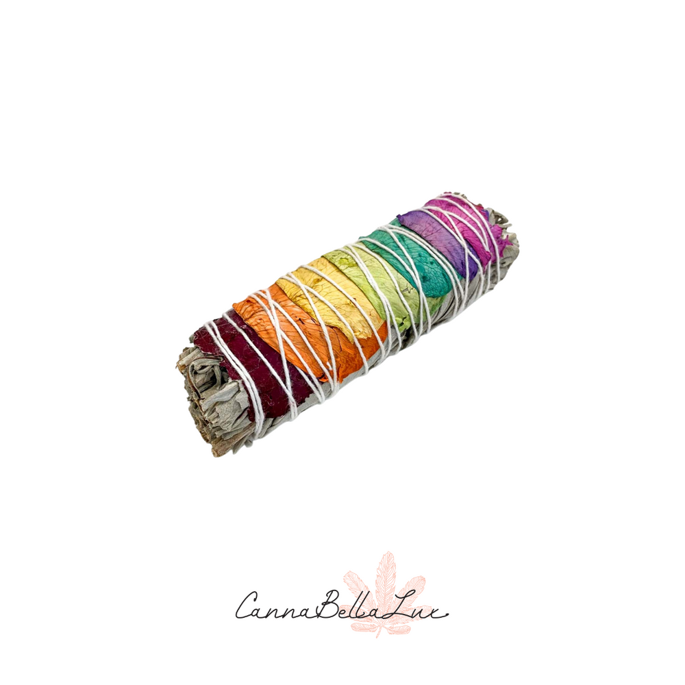 Good Vibes Sage Stick- Chakra Rose White Sage.