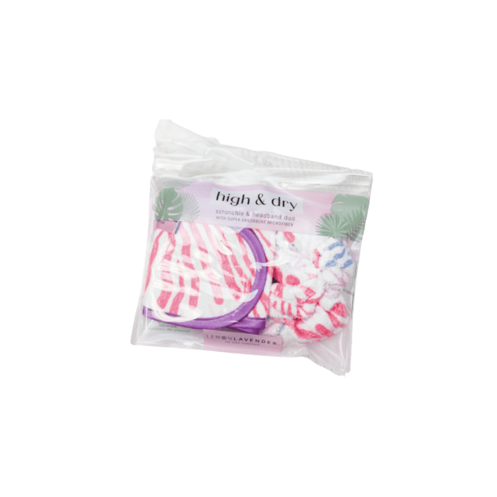 Canna Bella Beauty- High & Dry Microfiber Scrunchie/Headband Duo - Canna Bella Lux