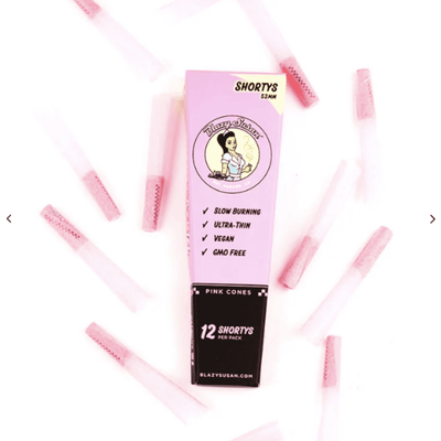 Blazy Susan Pink Shorty Pre Rolled Cones- 12 Count - Canna Bella Lux
