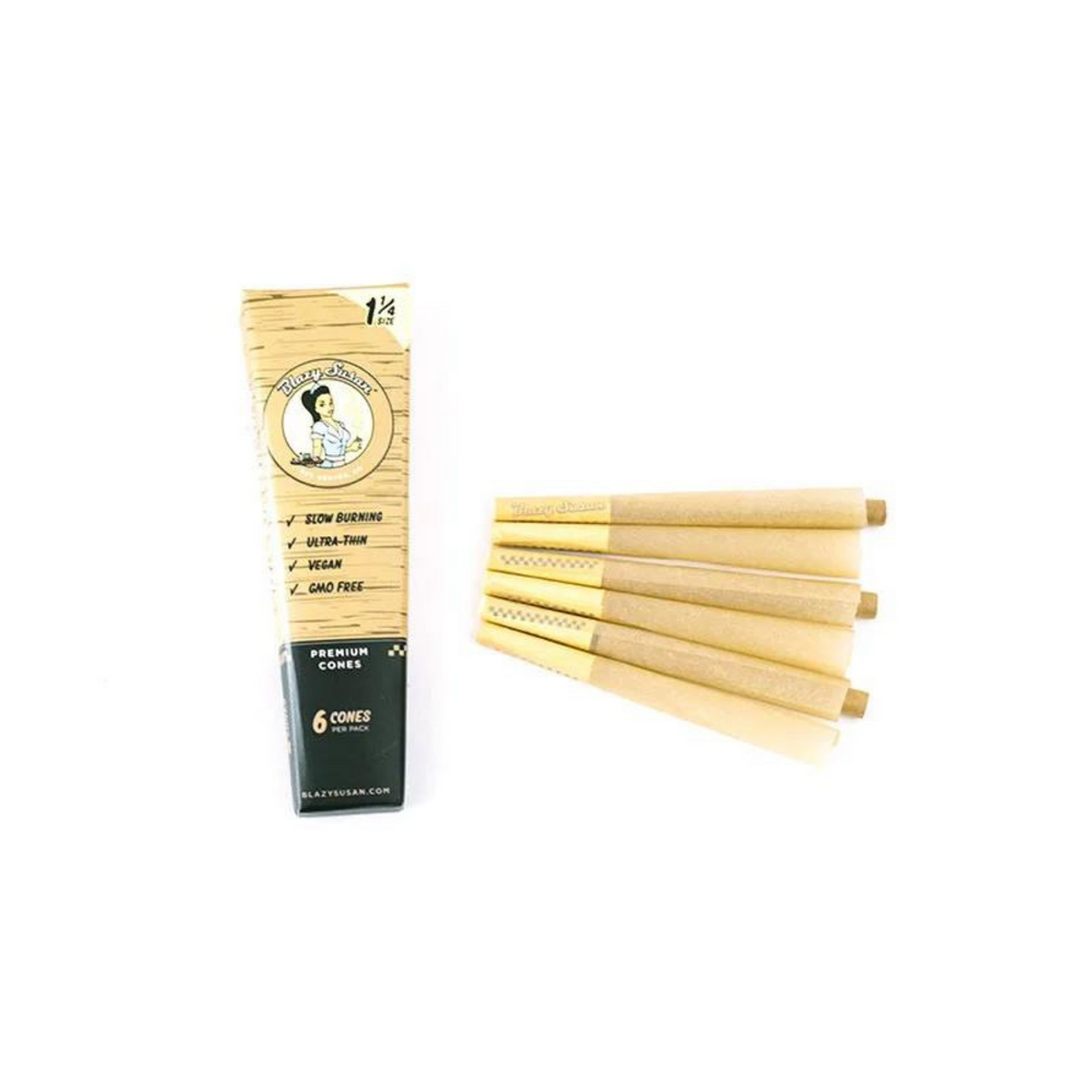 Blazy Susan Premium Pre Rolled Cones- UNBLEACHED - Canna Bella Lux