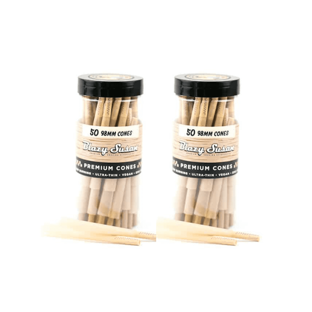 Blazy Susan Pre Rolled Cones- Unbleached (50/100) - Canna Bella Lux