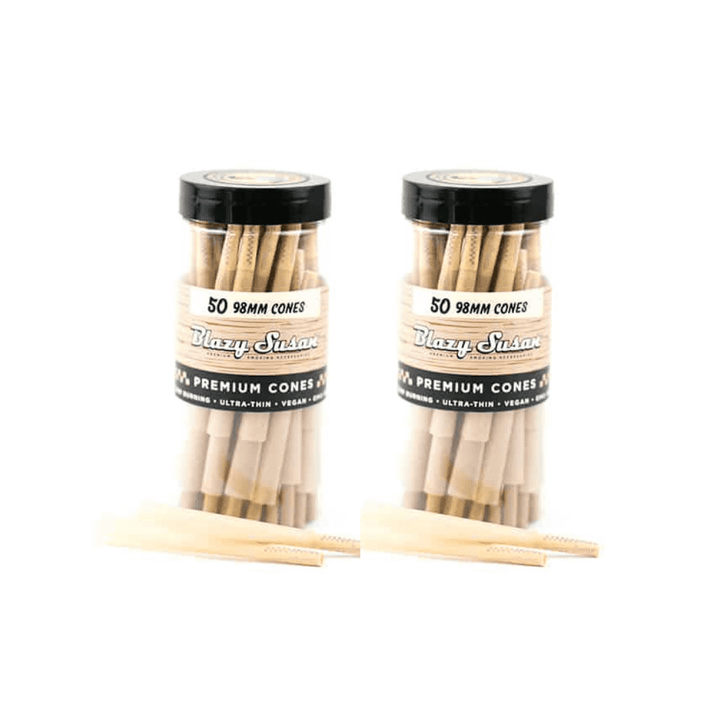 Blazy Susan Pre Rolled Cones- Unbleached (50/100) - Canna Bella Lux